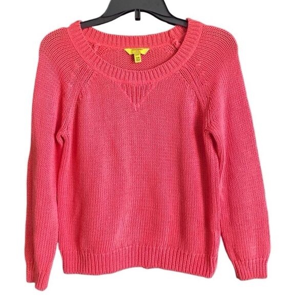 Banana Republic Millie Collection Pink Pullover Knit Sweater. Size Petite Small - Picture 1 of 6